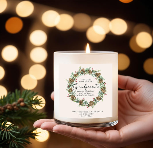 Gift for Grandparents candle gift