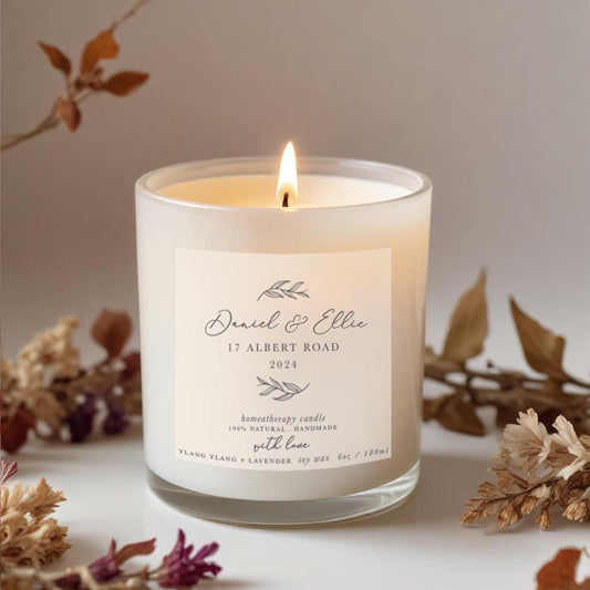new home candle gift