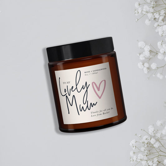natural candle gift for mum