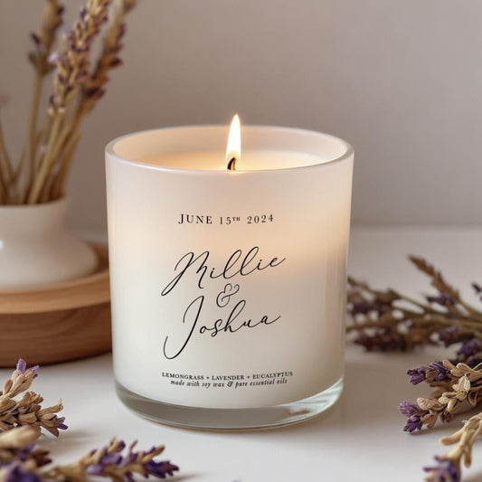 PERSONALISED WEDDING CANDLE