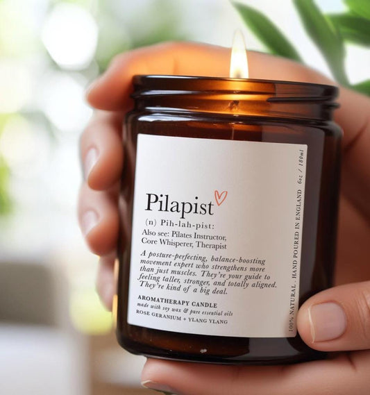 Gift for Pilates Instructor, Gift for friend, Pilates Thank you gift, Aromatherapy Candle, Birthday Gift, Christmas Gift