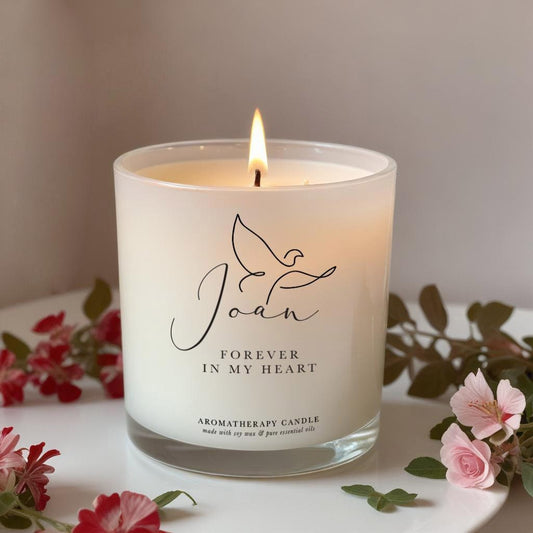 Remembrance Candle Gift for Friend, Wife, Husband, In memory candle, Christmas, Sympathy, Bereavement Gift Condolences, Essential Oil Candle
