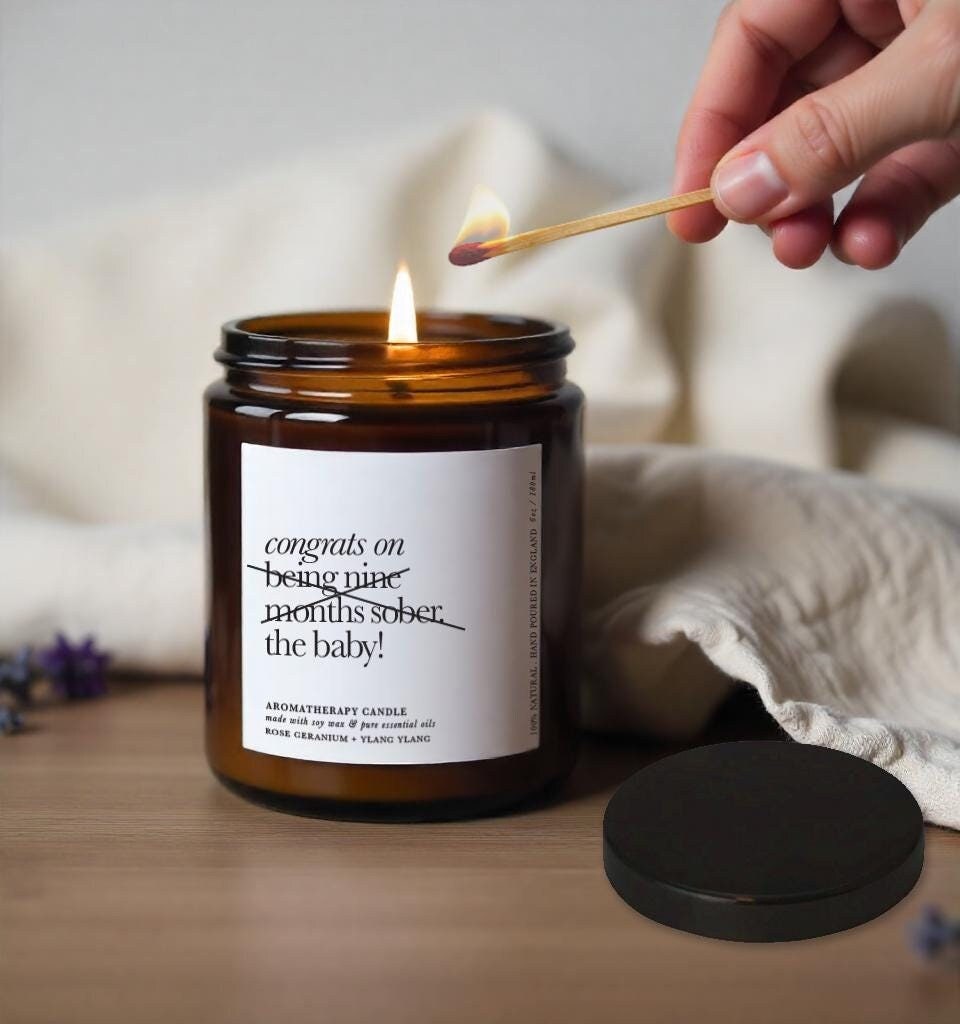 New Baby Gift | Funny Maternity Gift | Funny Candle | Congrats on Maternity Leave