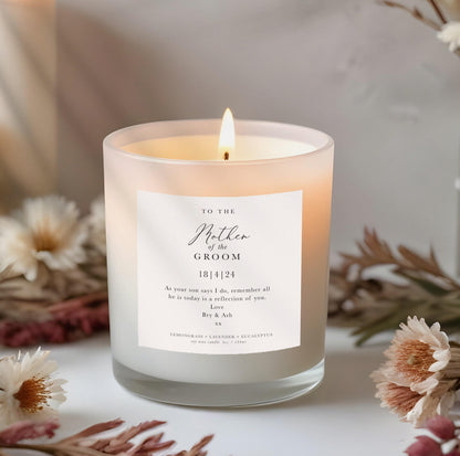 mother of groom candle