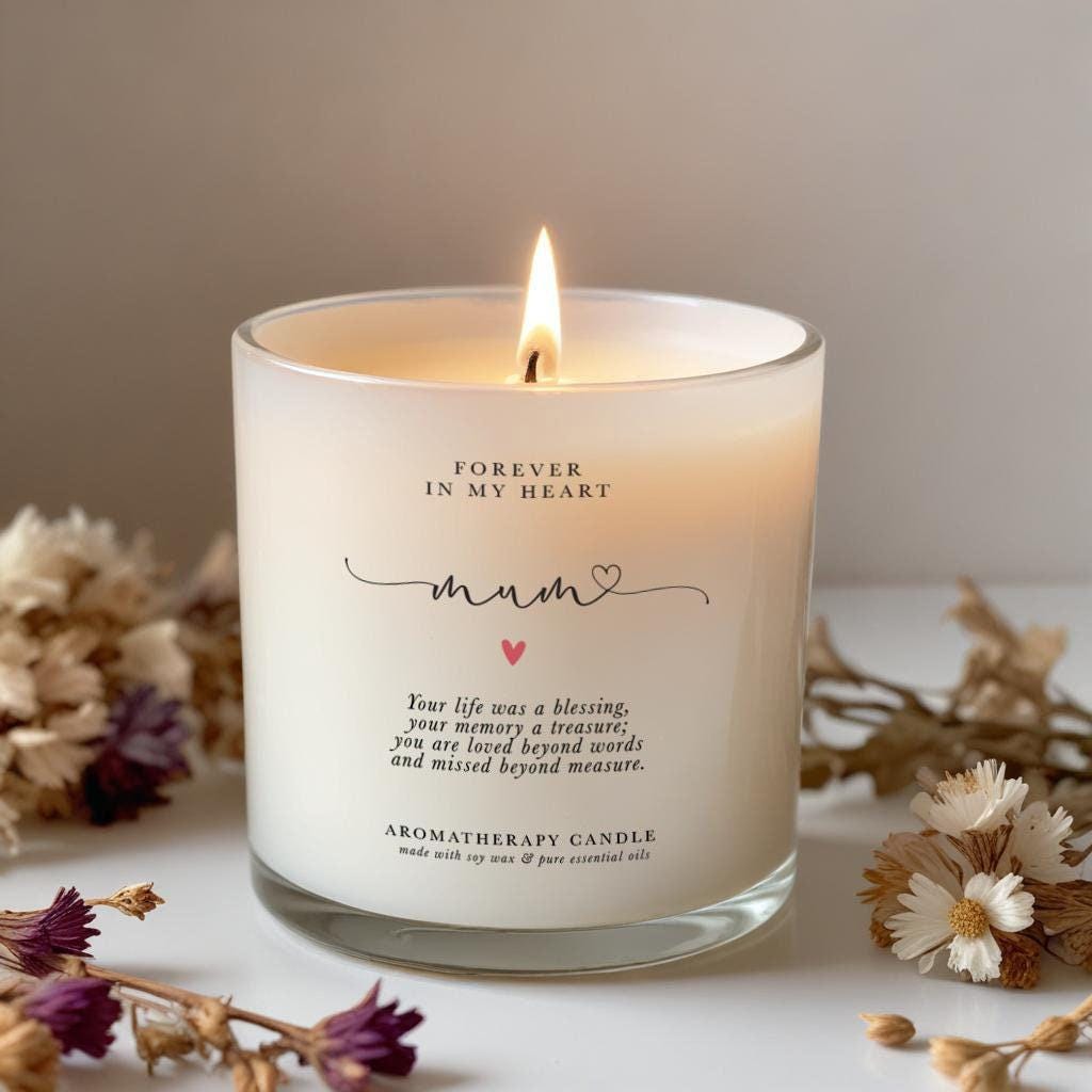 Memory mum candle