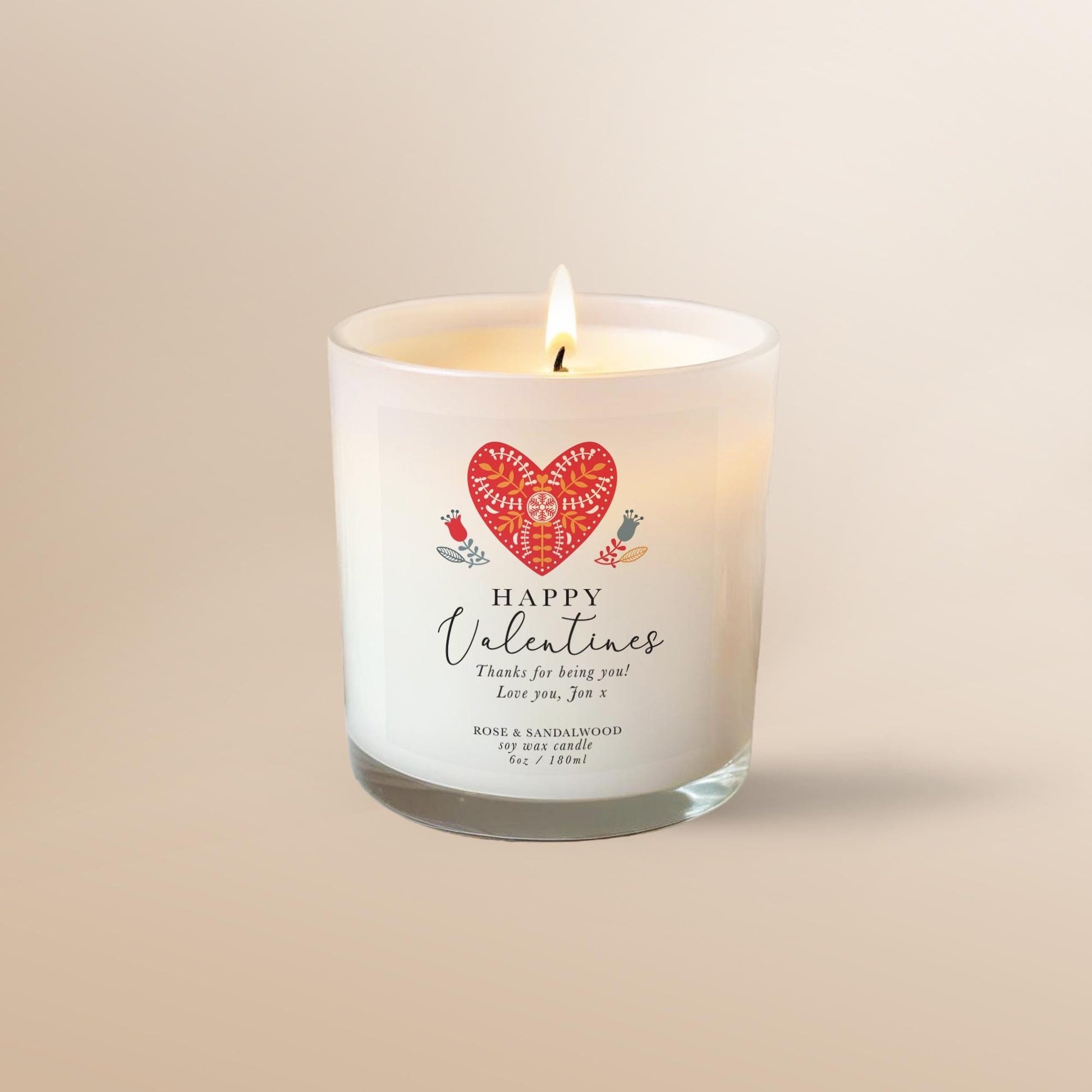 Valentines candle gift for Girlfriend, Husband, Wife, 100% natural, Aromatherapy Candle,  Valentines Day Gift for her
