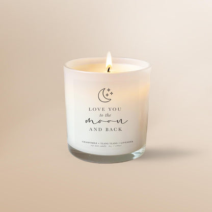 Valentines Candle Gift – Love you to the moon and back, Aromatherapy Candle for Valentine’s Day, Anniversary, Mothers Day, Gift for her