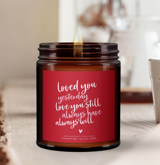 Valentines candle gift | Aromatherapy candle | Gift for girlfriend | Gift for her | Wife | Gift set Valentines Day Gifts | Cute Gift