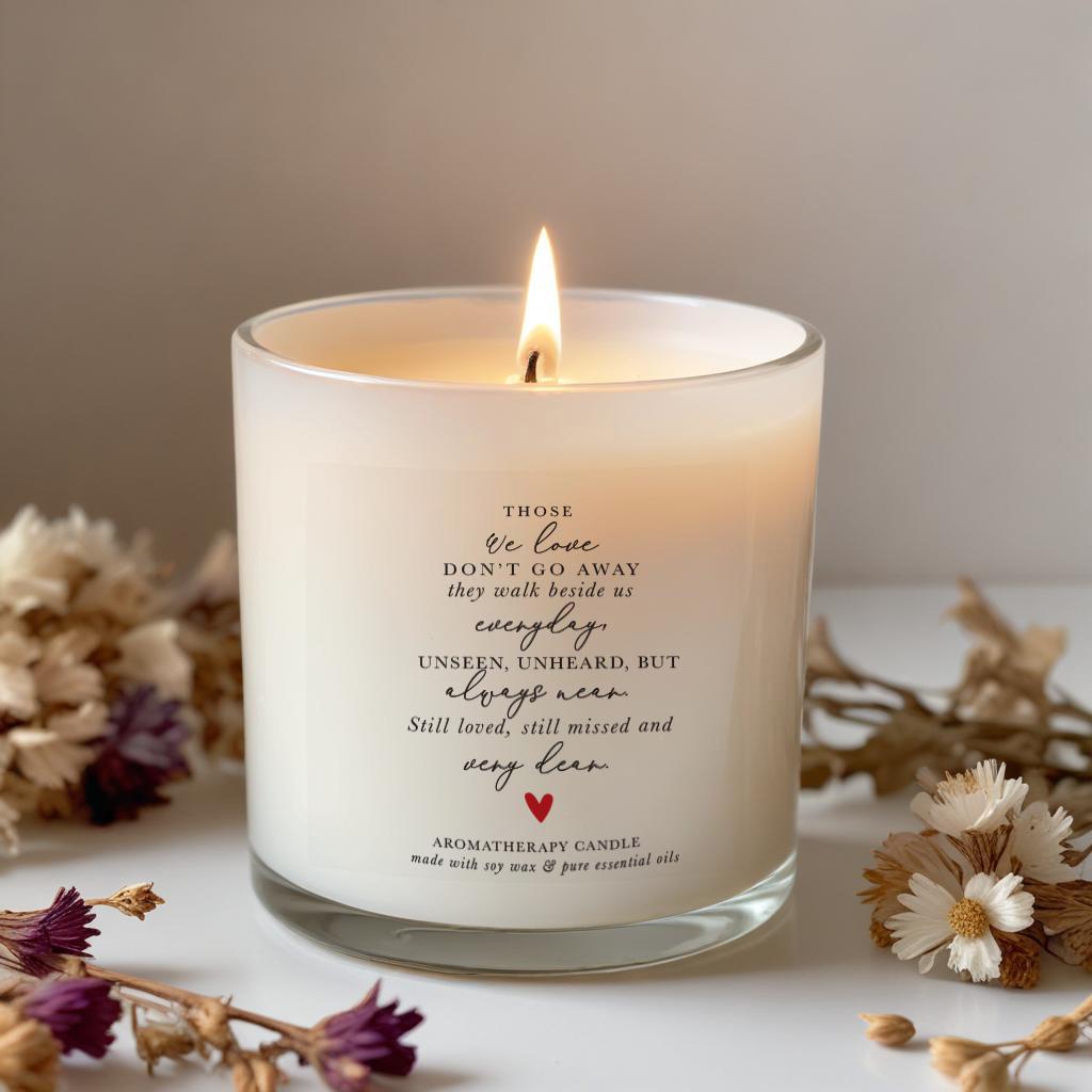 Remembrance aromatherapy all natural candle, Bereavement gift, Sympathy, Friend Gift, Sorry for your loss, Husband, Wife, Partner, Mum, Dad