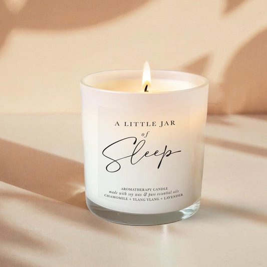 Aromatherapy Sleep Candle: Lavender, Chamomile & Ylang Ylang Soy Wax