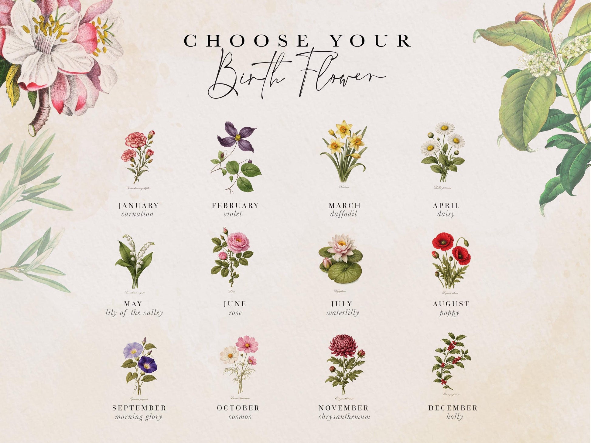 Personalised September Birth Flower Candle Gift Set, Aromatherapy Candle, Morning Glory Scent