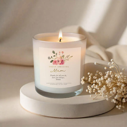 Luxury Personalised Mum Aromatherapy Candle Gift for Mum – Mother’s Day, Birthday