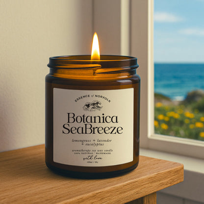 Botanical SeaBreeze: Lavender & Lemongrass Soy Wax Candle