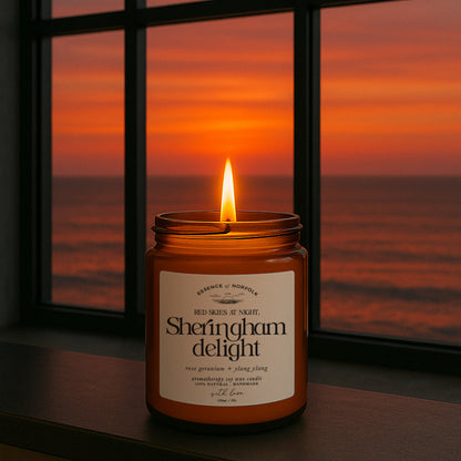 Sheringham Delight  - Rose Geranium & Ylang Ylang Soy Wax Candle