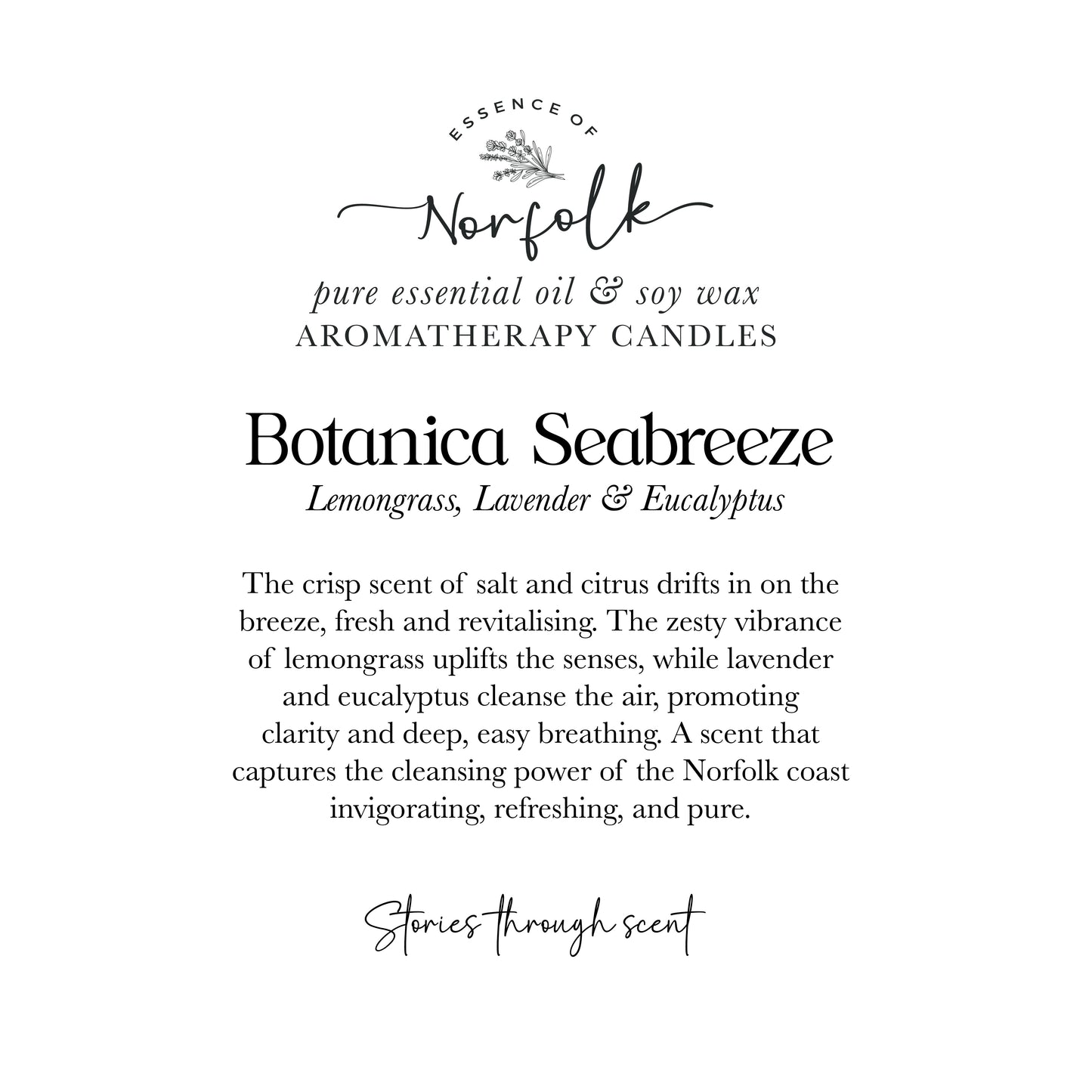 Botanical SeaBreeze: Lavender & Lemongrass Soy Wax Candle