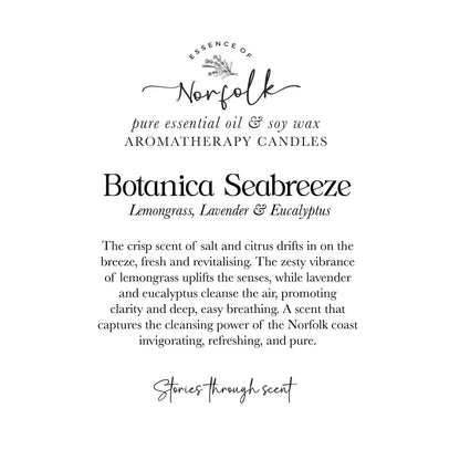 Botanical SeaBreeze: Lavender & Lemongrass Soy Wax Candle