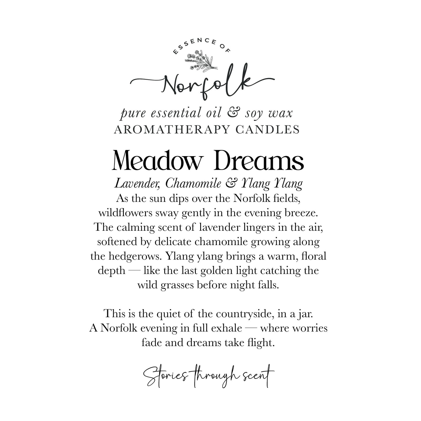 Meadow Dreams Lavender + Chamomile + Ylang Soy Wax Candle