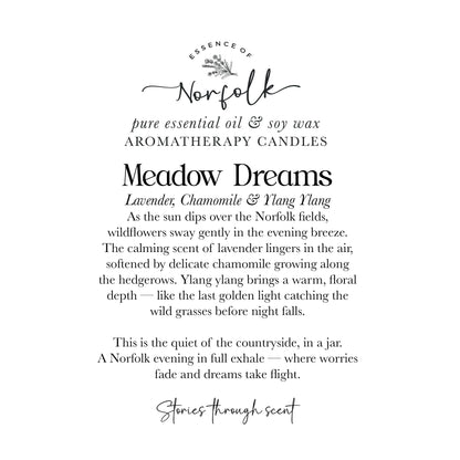 Meadow Dreams Lavender + Chamomile + Ylang Soy Wax Candle