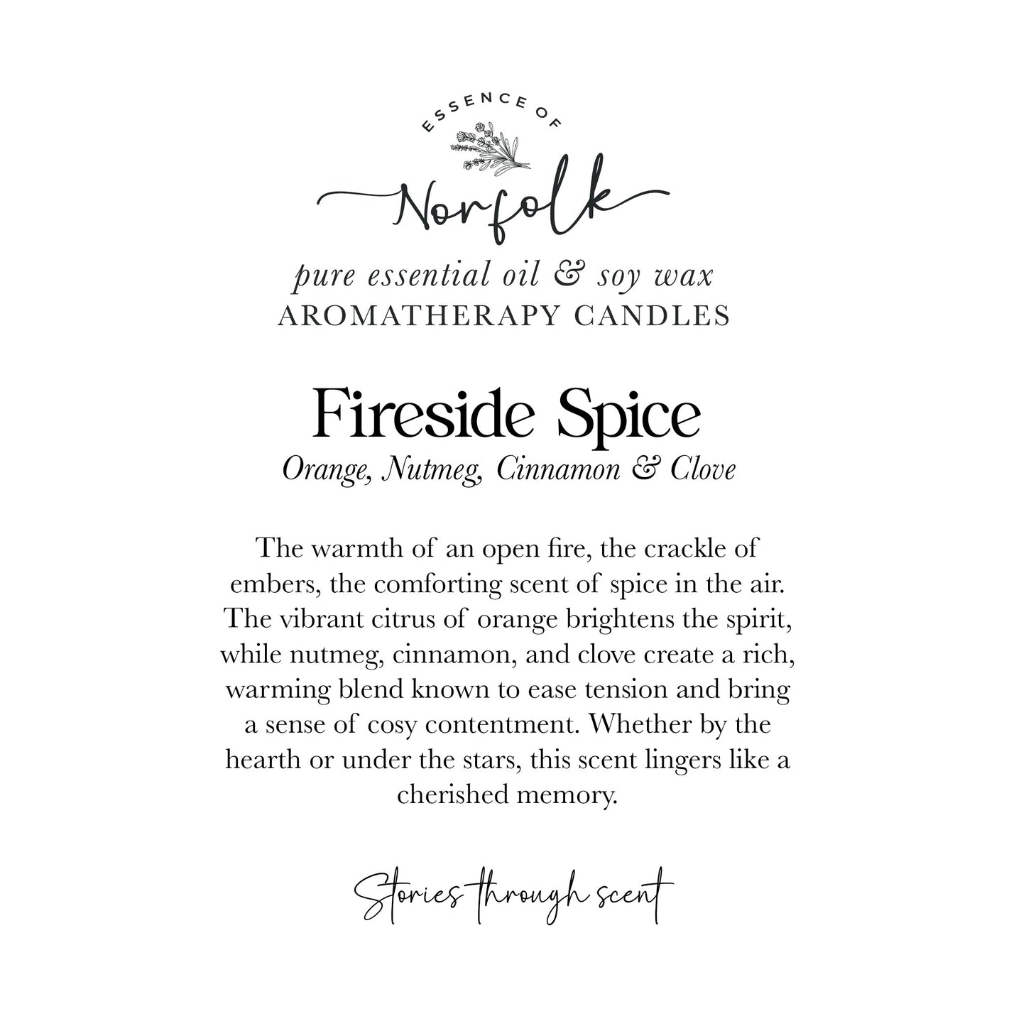 Fireside Spice Orange, Nutmeg, Cinnamon & Clove Soy Wax Candle