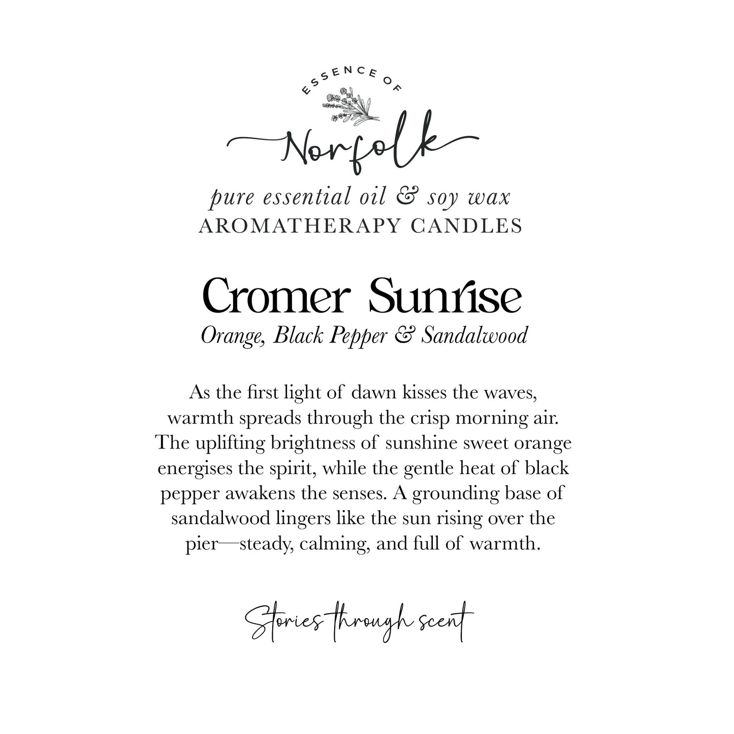 Cromer Sunrise Orange + Sandalwood + Black Pepper Soy Wax Candle